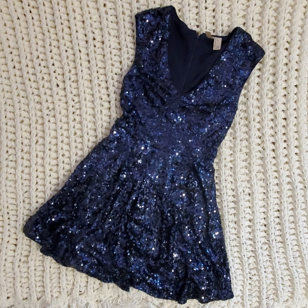 Sequin navy blue Forevever 21 Exclusive dress
